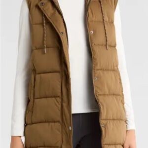 Zella Longline Puffer Vest - M (NWT)